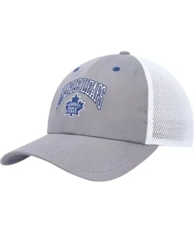 adidas Men's NHL Gray/White Toronto Maple Leafs Tonal Slouch Trucker Adjustable Hat