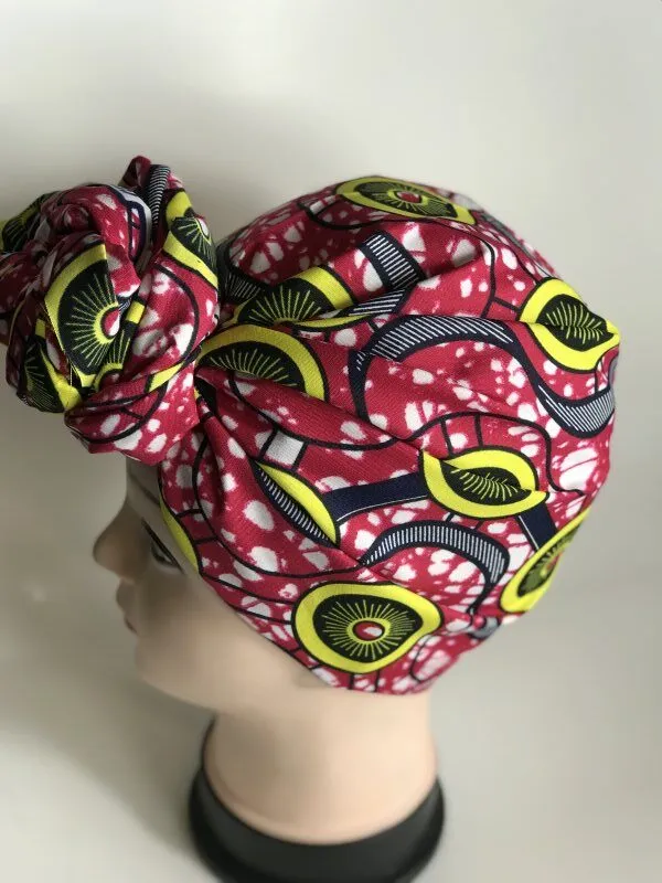 Aicha African Ankara Print Head Wrap - African Clothing Store | JT Aphrique