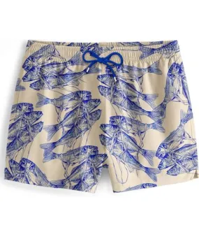 Aloha from Deer Men's Blue / Neutrals Sardines Swimming Shorts