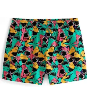 Aloha from Deer Men's Shark Attack Swimming Shorts