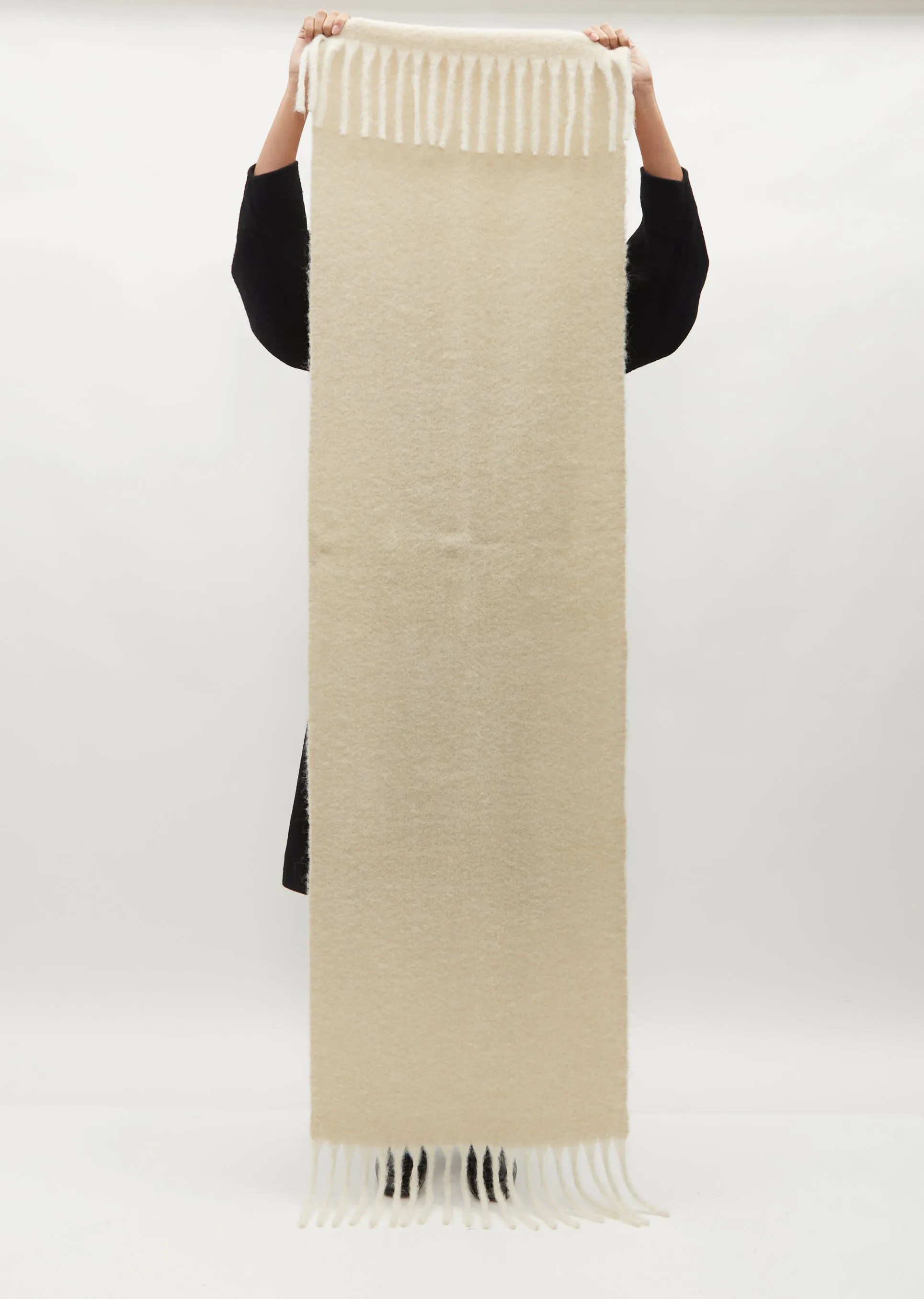 Alpaca Wool Scarf — Off White