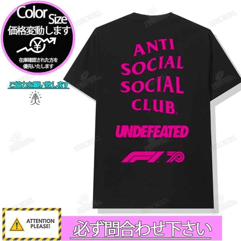 ANTI SOCIAL SOCIAL CLUB  |Unisex Street Style Collaboration Logo T-Shirts