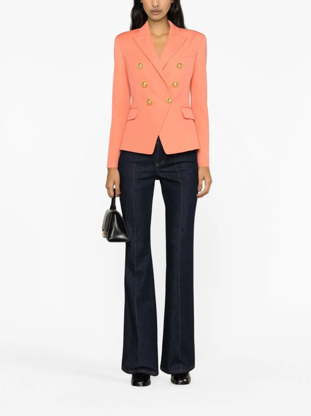 BALMAIN Pink Outer Jacket for Women, 24SS Collection