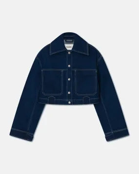 Bambari - Cropped Denim Jacket - Eco Indigo