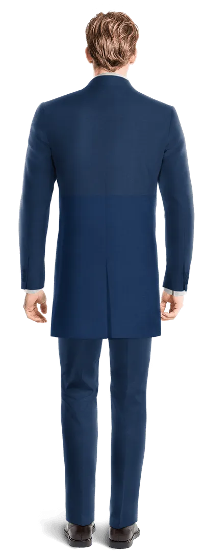 Blue frock coat with blue waistcoat