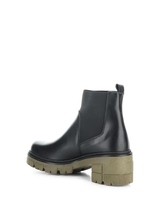 Bos & Co Bian Lug Sole Boot | Black/Khaki