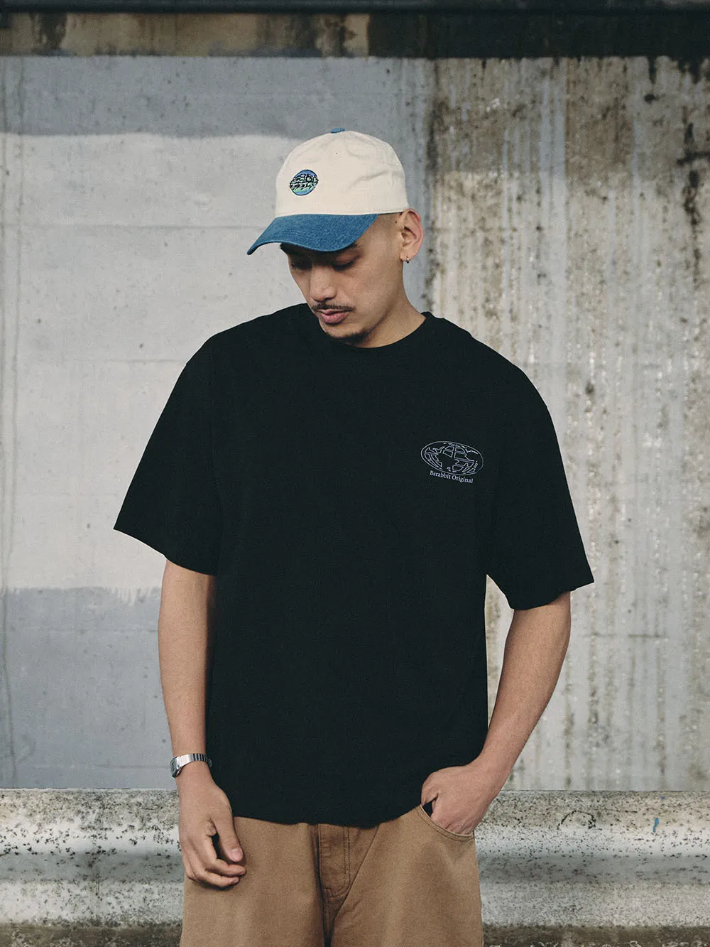 BSRABBIT  |Street Style U-Neck Cotton Short Sleeves T-Shirts