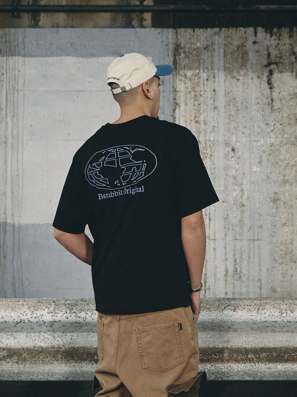 BSRABBIT  |Street Style U-Neck Cotton Short Sleeves T-Shirts