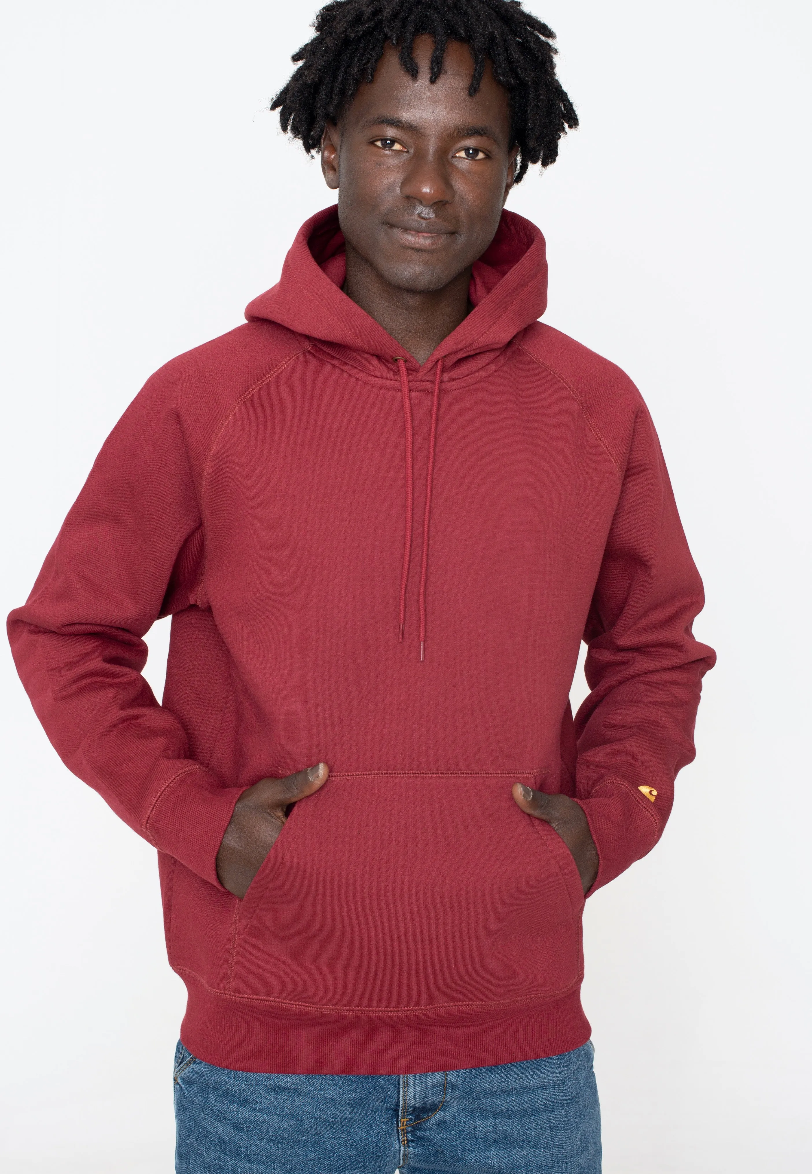 Carhartt WIP - Hooded Chase Corvina/Gold - Hoodie