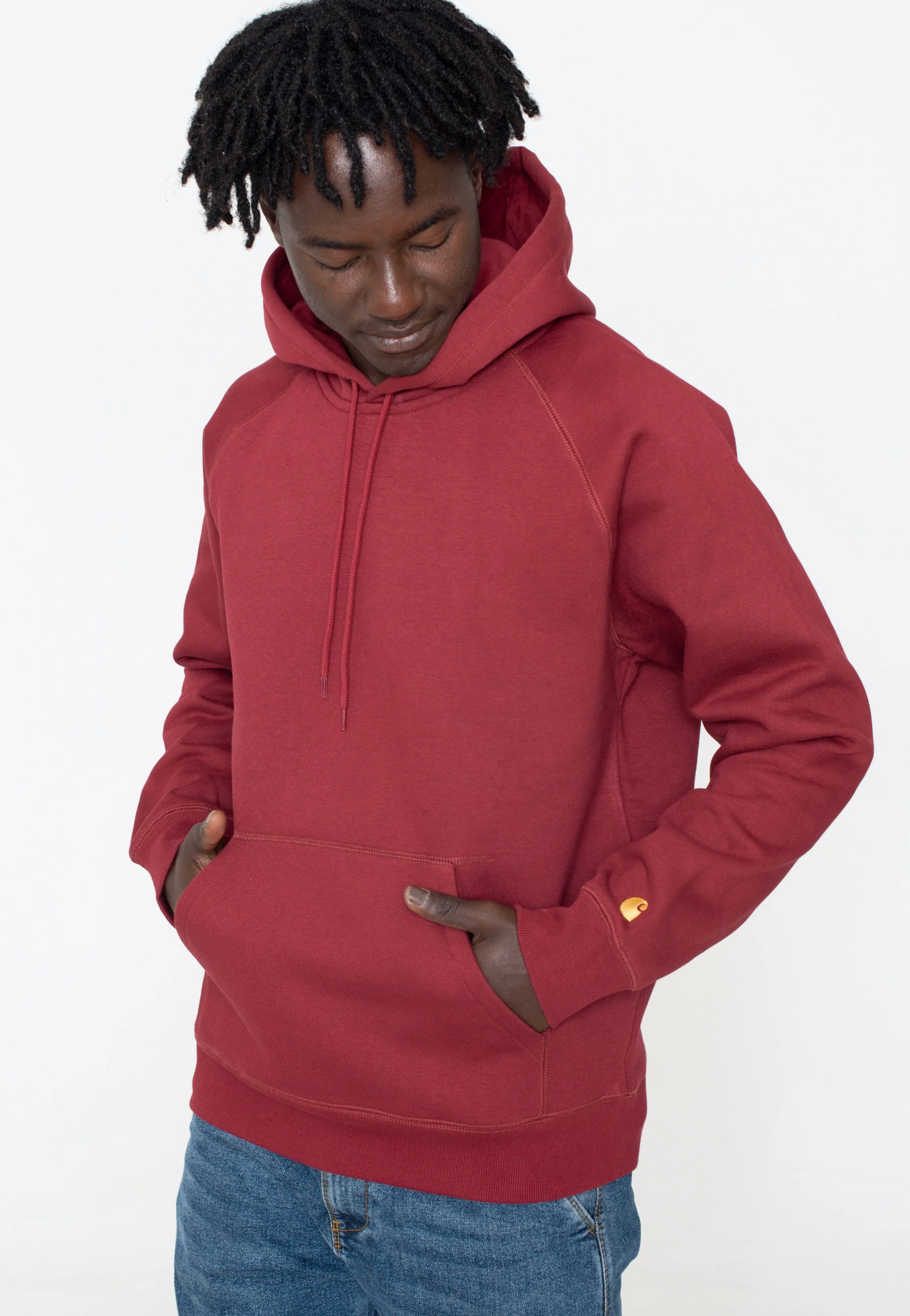 Carhartt WIP - Hooded Chase Corvina/Gold - Hoodie