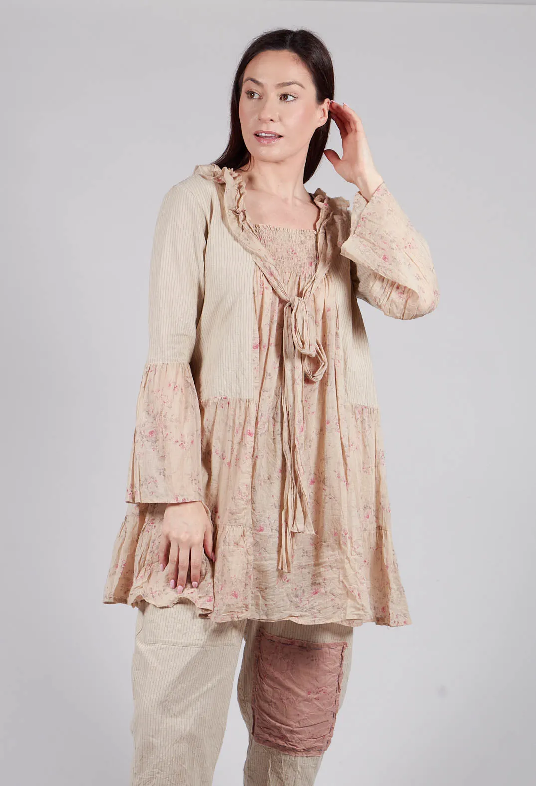 Cassis Blouse in Liberty Beige Print