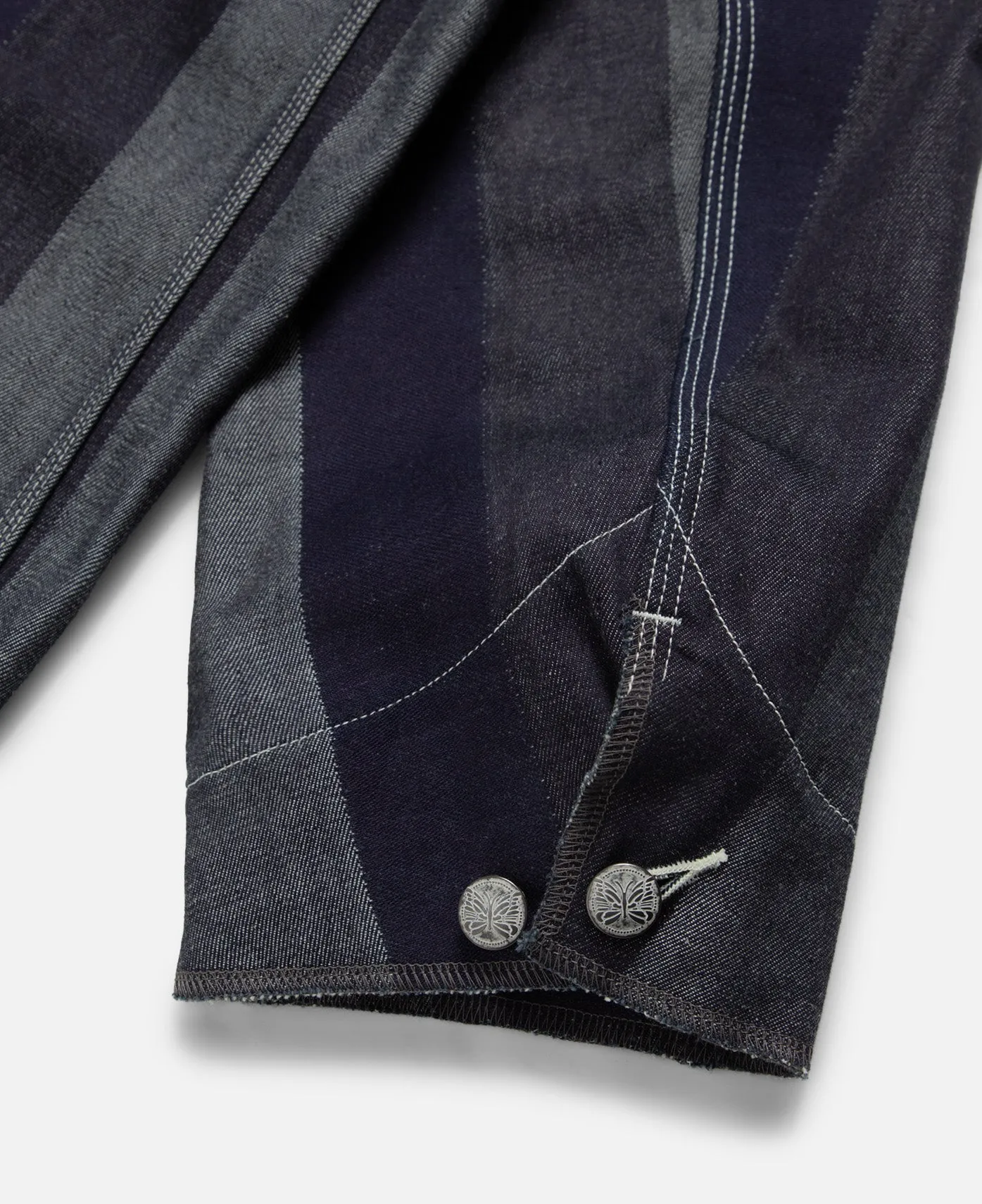 Chore Coat - 10Oz Denim / Stripe Jq. (Navy)