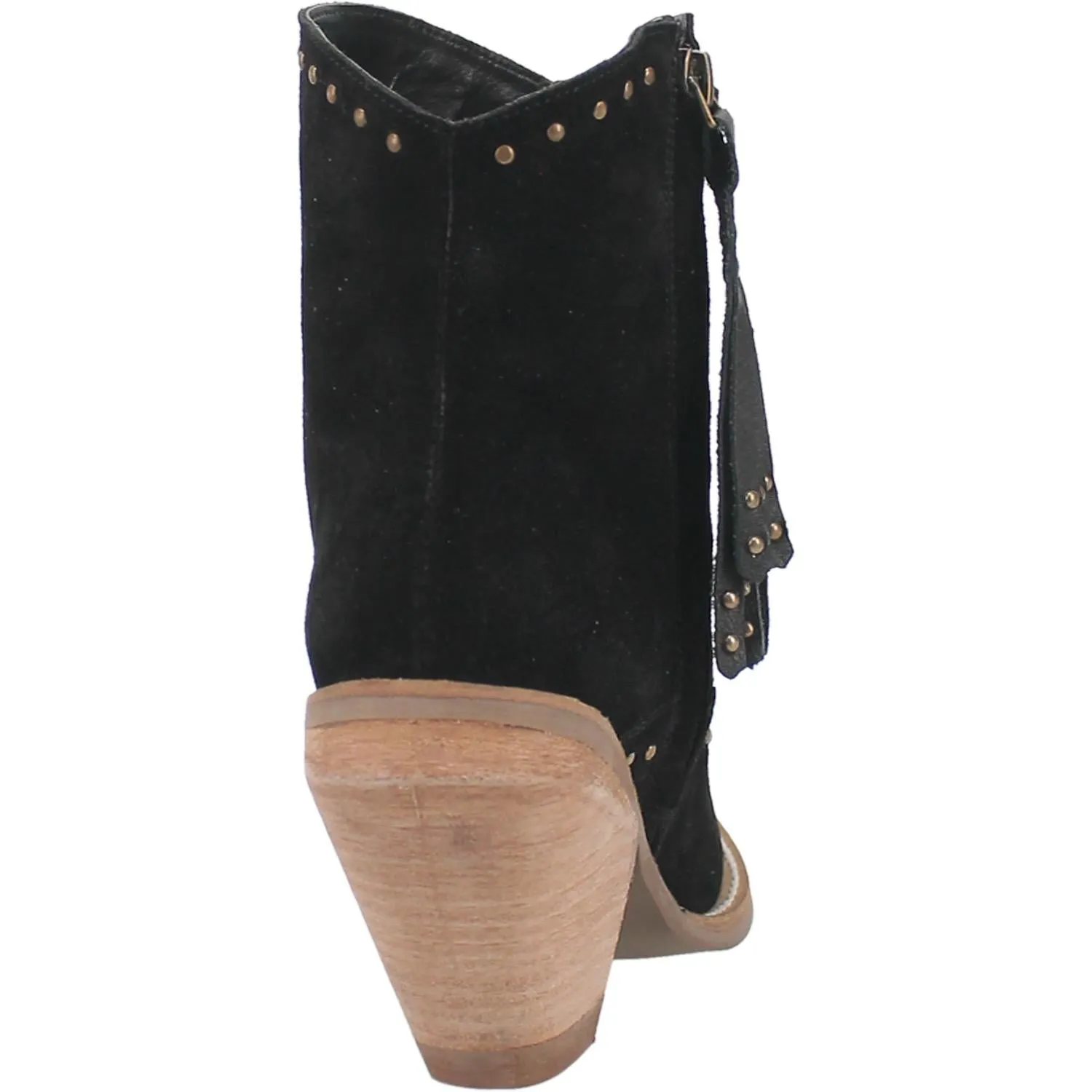 Classy N' Sassy Studded Black Suede Booties (DS)