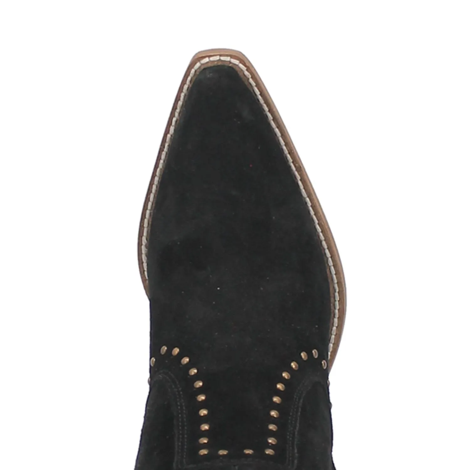 Classy N' Sassy Studded Black Suede Booties (DS)