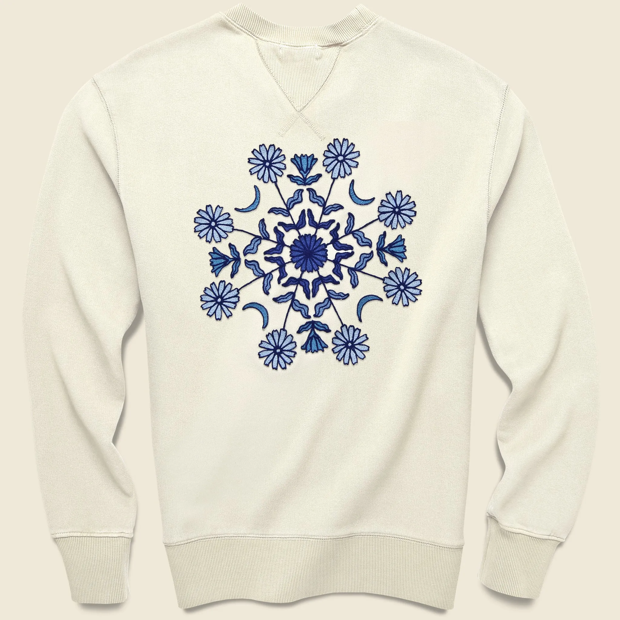 Crew Neck Sweatshirt - Simple Dreamland Blue