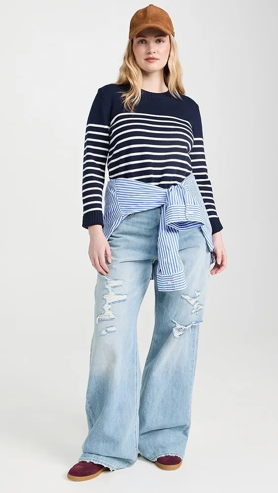 Denimist   Striped Pullover Sweater 