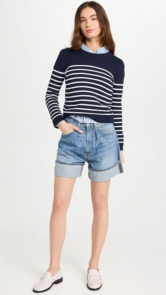 Denimist   Striped Pullover Sweater 