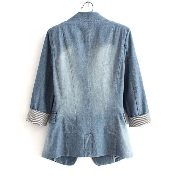 Denim blazer Jacket for women Spring Vest Fashion