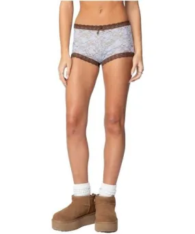 Edikted Women's Dee Sheer Lace Micro Shorts