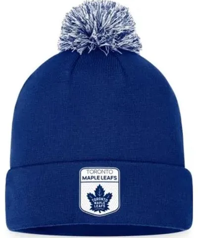 Fanatics Men's NHL Fanatics Toronto Maple Leafs 2023 NHL Draft Cuffed Knit Hat with Pom