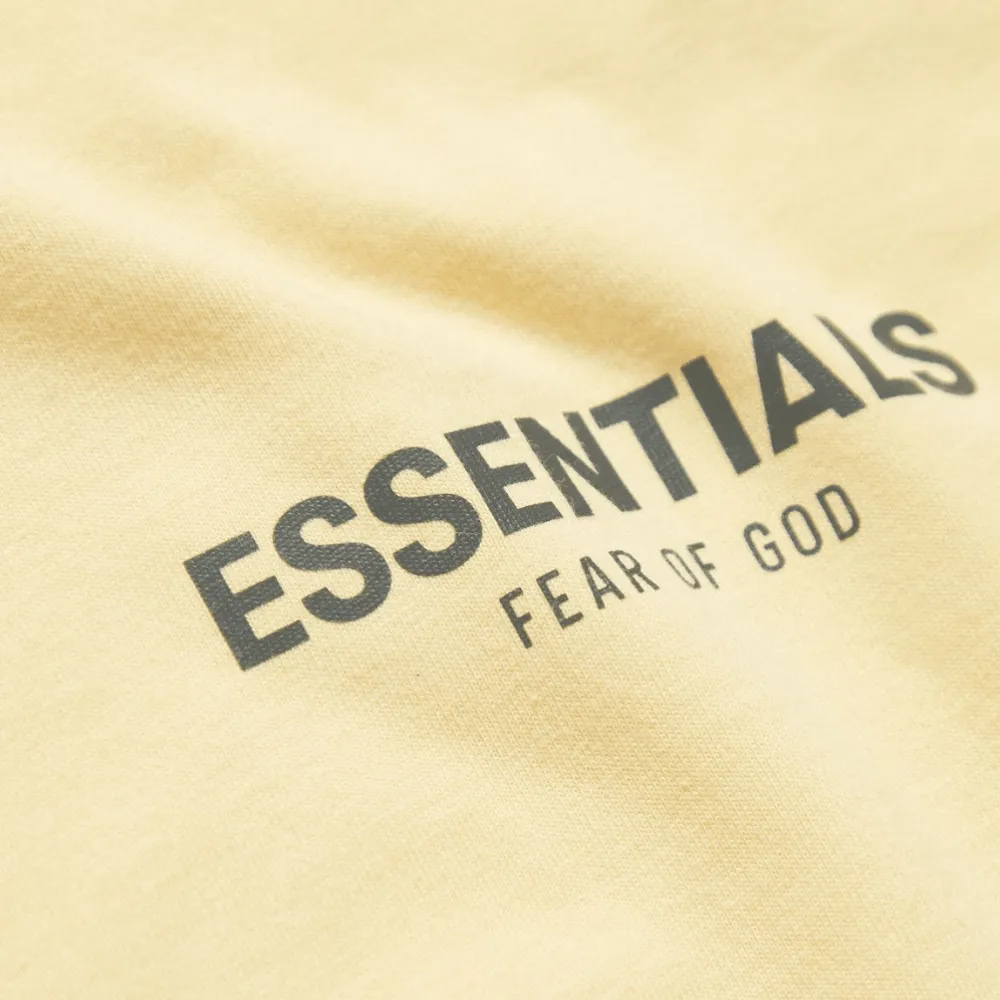 Fear of God ESSENTIALS Appliquéd Logo-Print Long Sleeve Tee