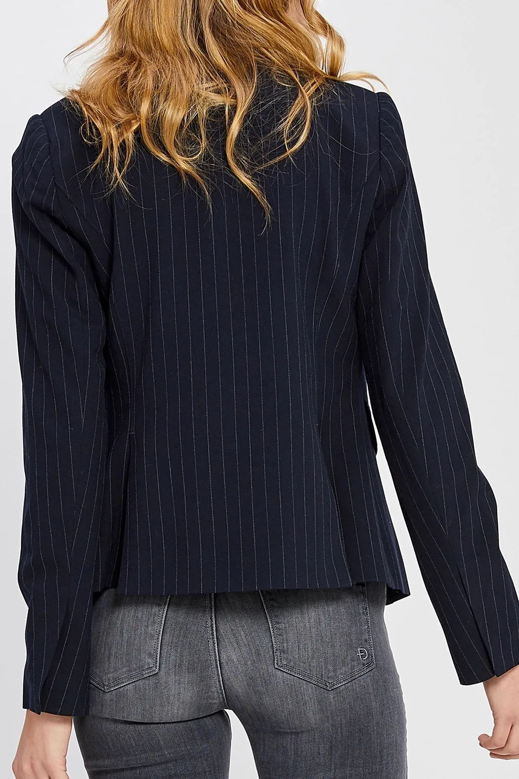 Fitted Striped Blazer