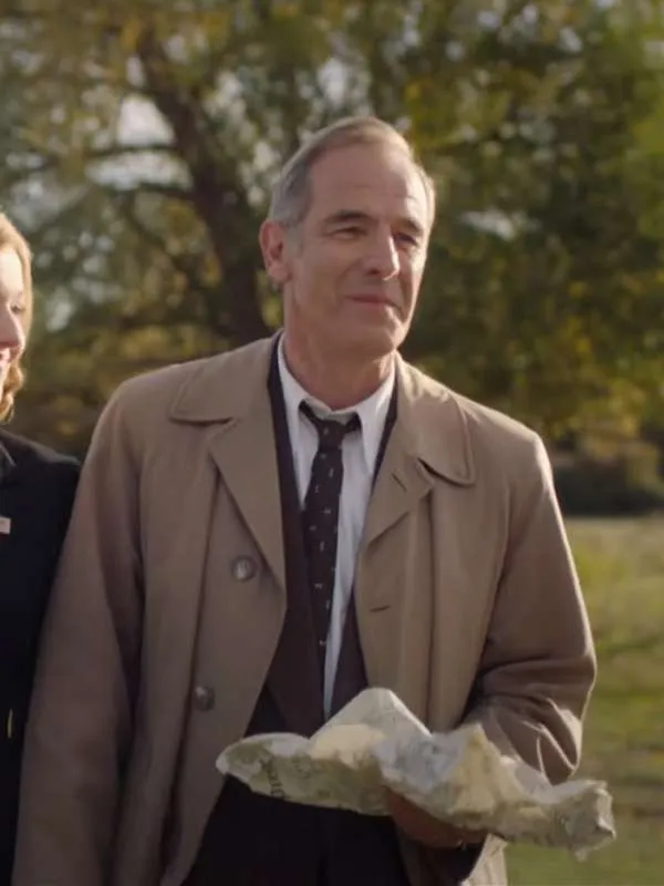 Geordie Keating Grantchester S08 Brown Coat