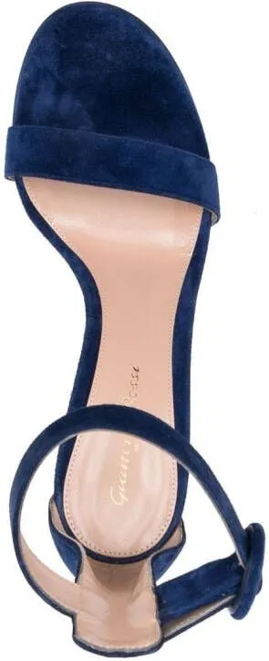 Gianvito Rossi Portofino 85mm suede sandals Blue