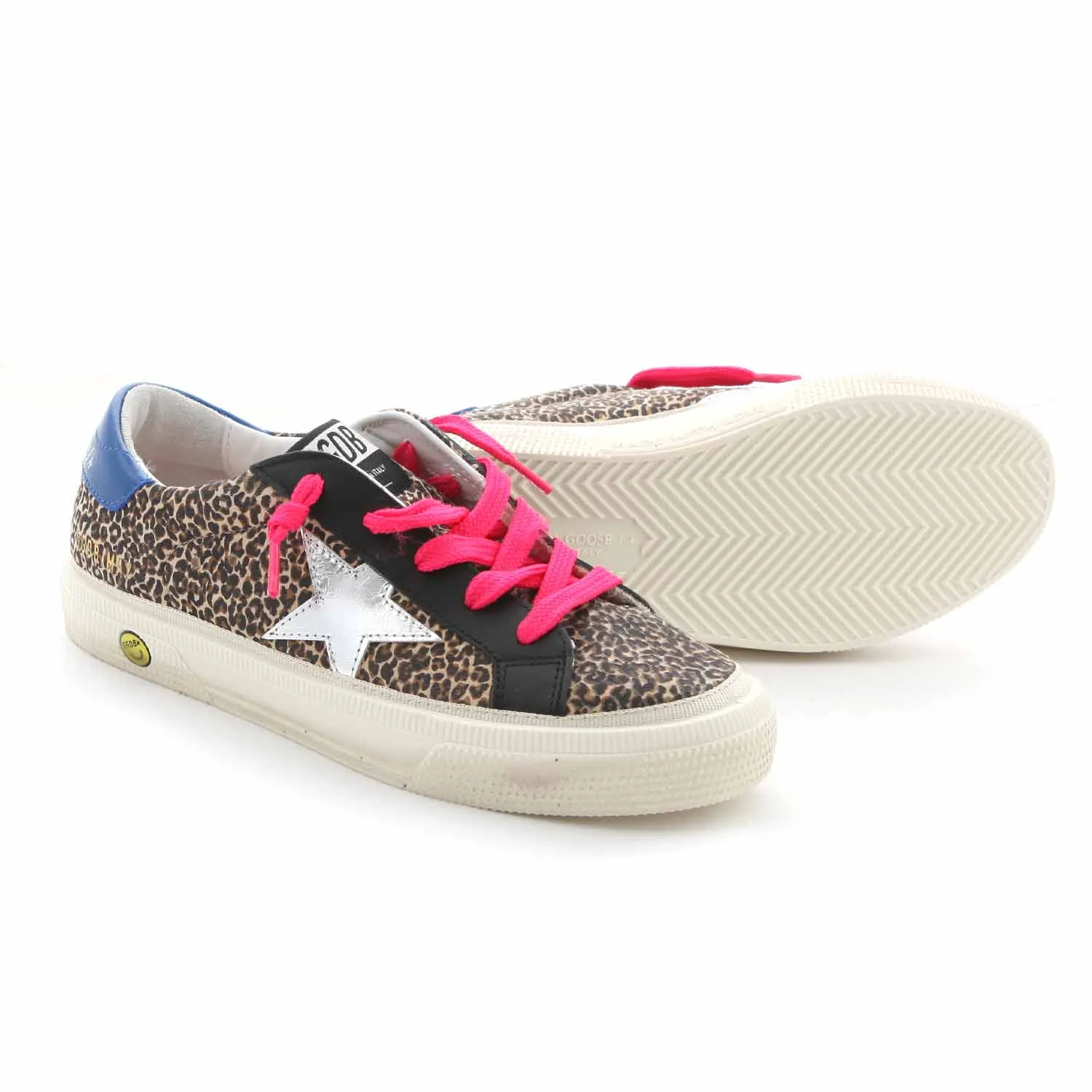 Golden Goose Sstar Leopard Sneaker For Girls