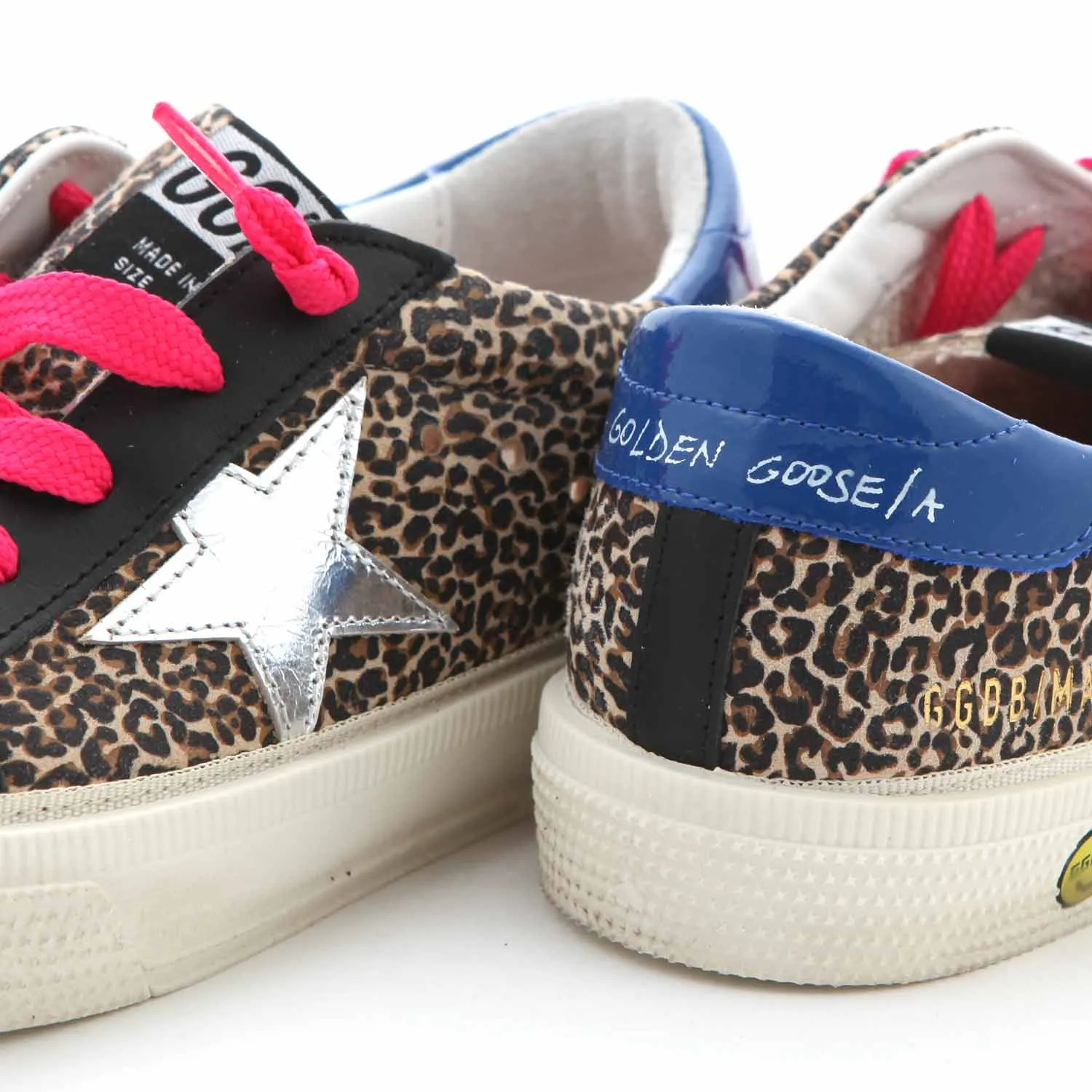 Golden Goose Sstar Leopard Sneaker For Girls