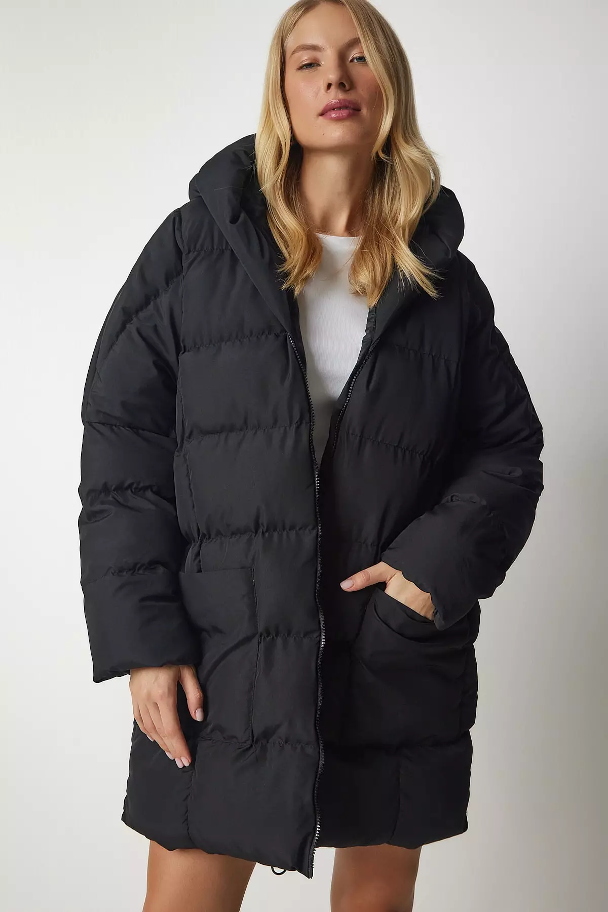 Happiness Istanbul Hooded Oversized Puffer Coat