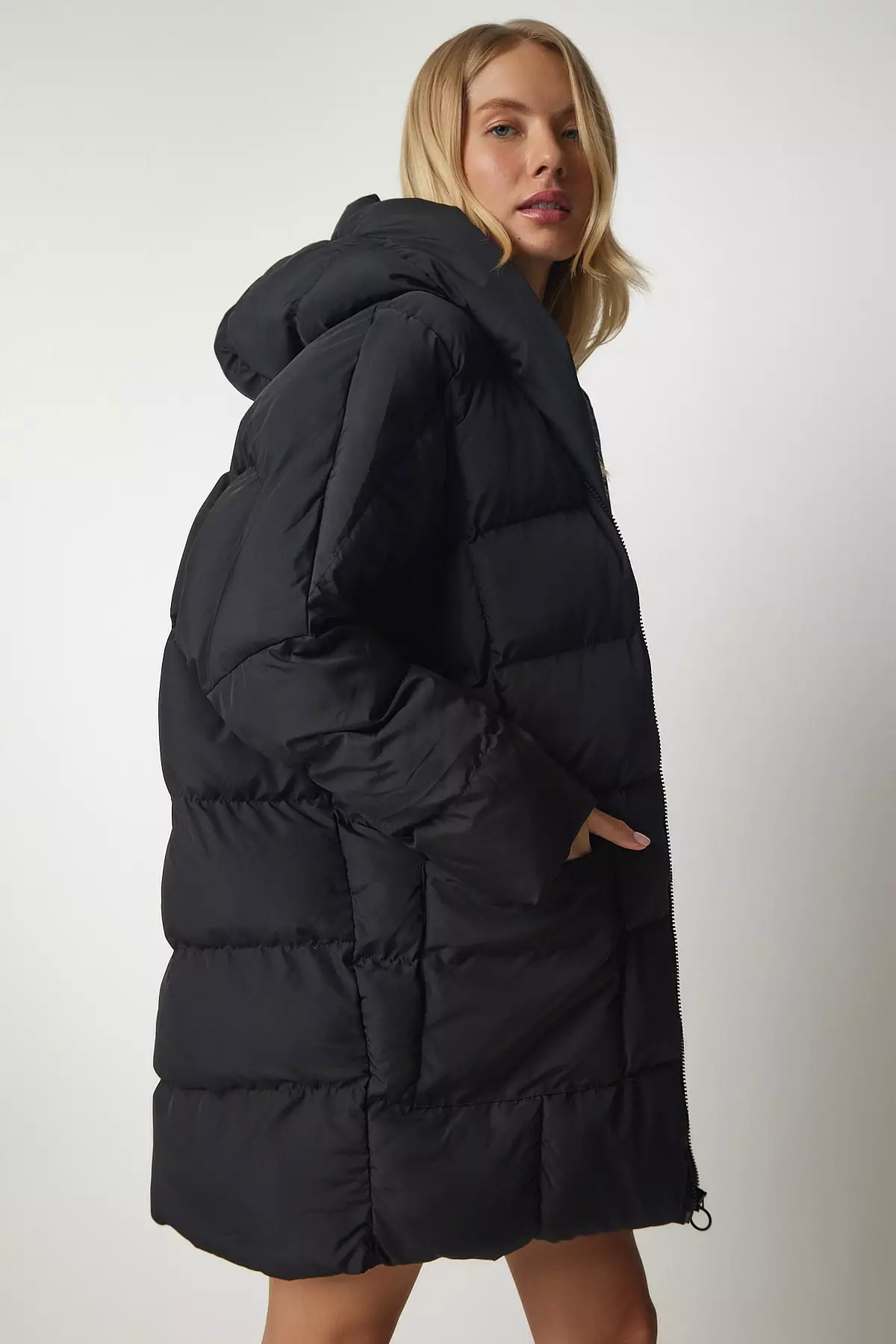 Happiness Istanbul Hooded Oversized Puffer Coat