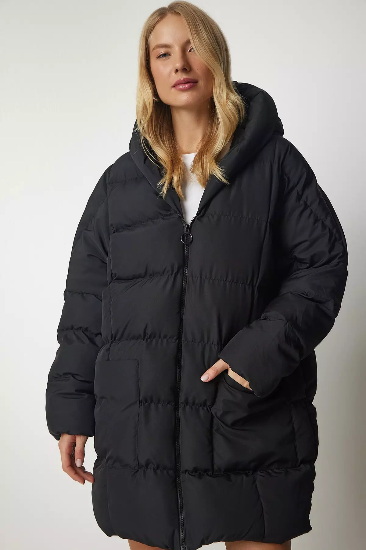 Happiness Istanbul Hooded Oversized Puffer Coat