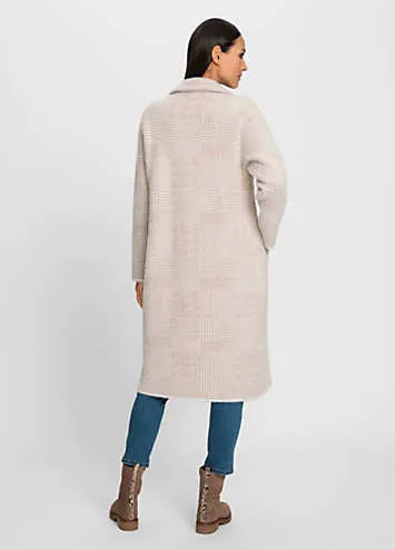 Heine Lapel Collar Knitted Coat | Kaleidoscope