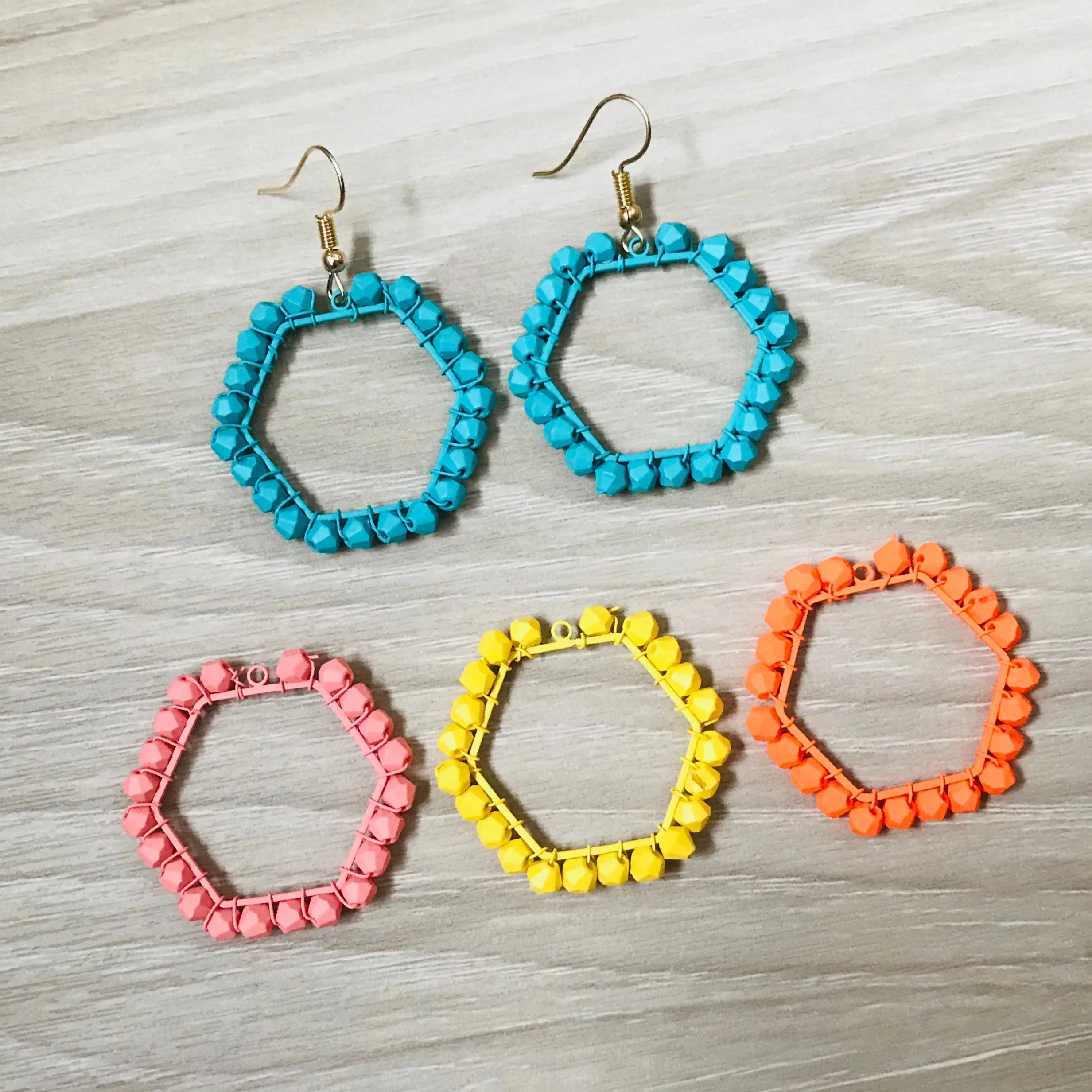 Hexagon Earrings