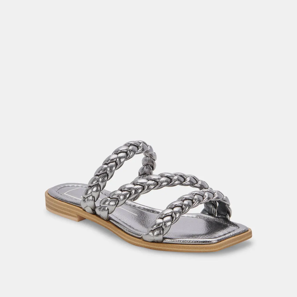 IMAN SANDALS GRAPHITE METALLIC STELLA– Dolce Vita 6838350053442