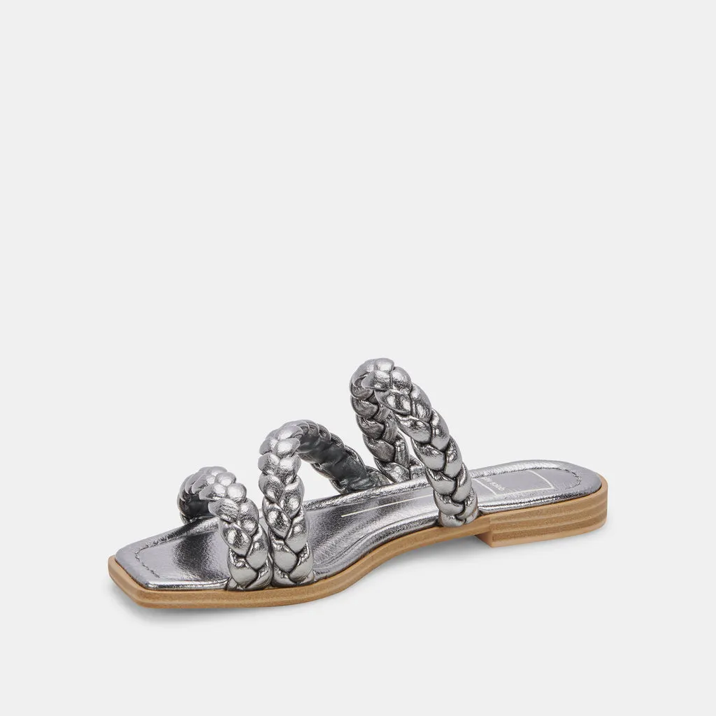 IMAN SANDALS GRAPHITE METALLIC STELLA– Dolce Vita 6838350053442