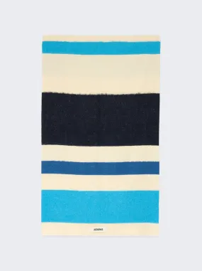 Jacquemus   L'echarpe Arazzo Scarf Blue Stripe 