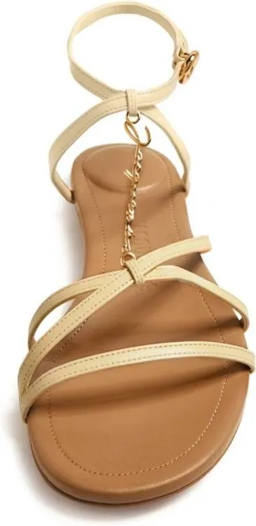 Jacquemus Les sandales Pralu leather sandals Neutrals