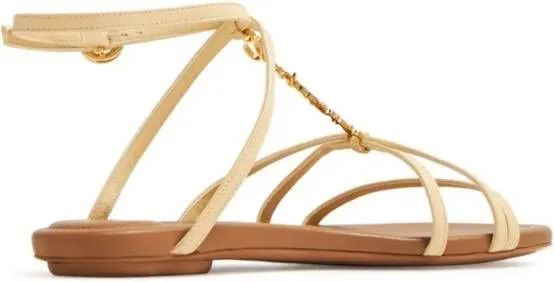 Jacquemus Les sandales Pralu leather sandals Neutrals