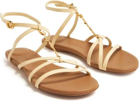 Jacquemus Les sandales Pralu leather sandals Neutrals