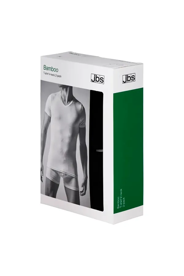 JBS 2-Pack Bamboo T-shirt V-Neck White