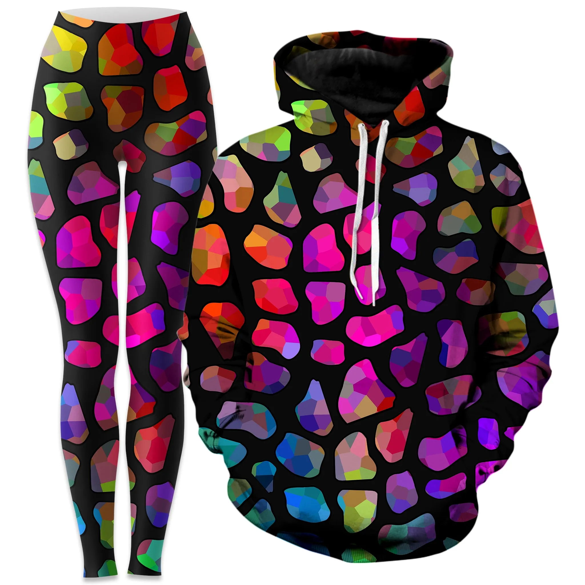 Jewel Giraffe Spots Hoodie and Leggings Combo