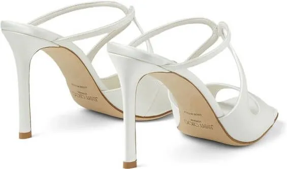 Jimmy Choo Anise 95mm square sandals White