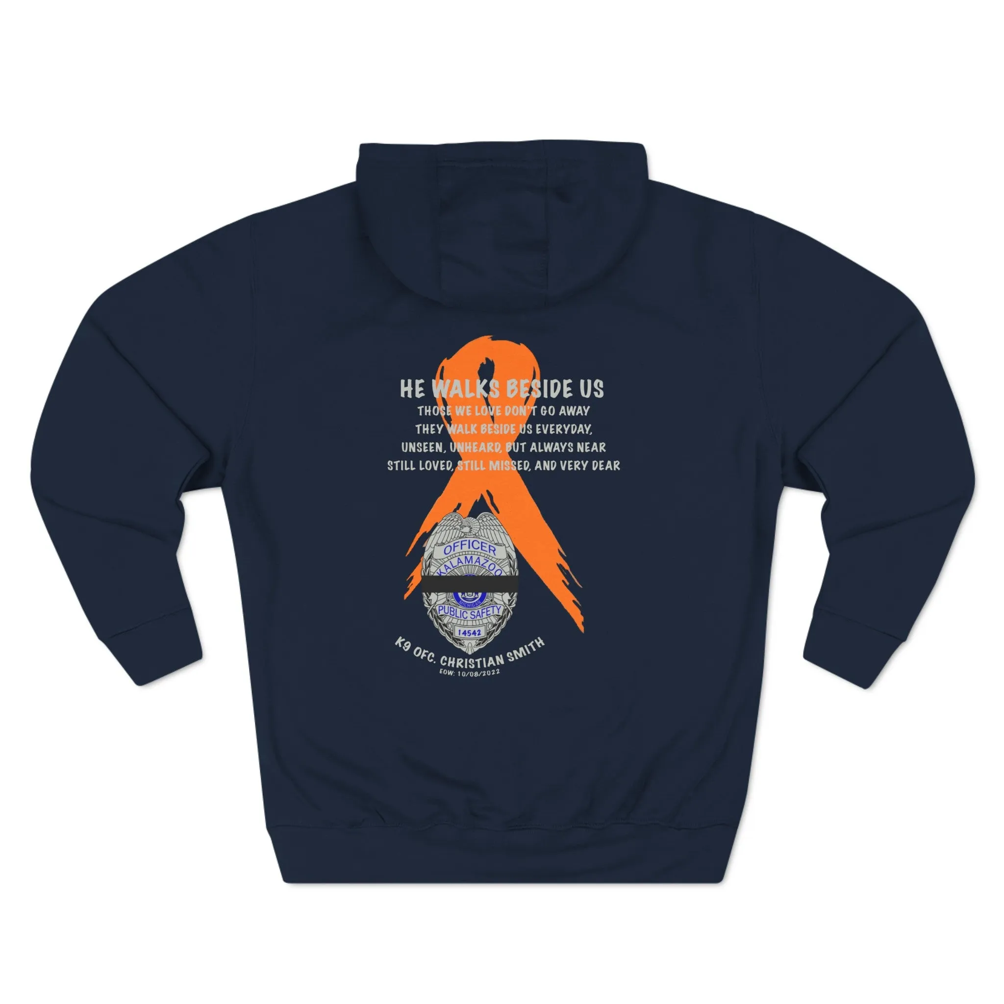 KDPS Ofc. Christian Smith Memorial Hooded Sweatshirt