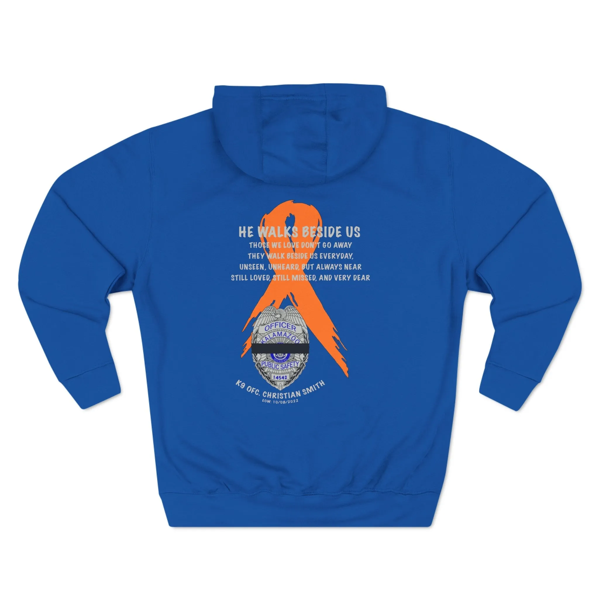 KDPS Ofc. Christian Smith Memorial Hooded Sweatshirt