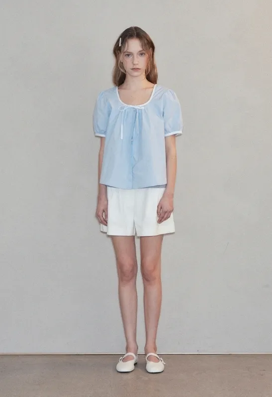 LAFUDGE STORE  |Street Style Short Sleeves Shirts & Blouses