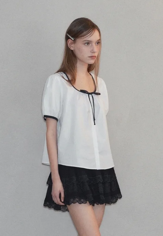 LAFUDGE STORE  |Street Style Short Sleeves Shirts & Blouses