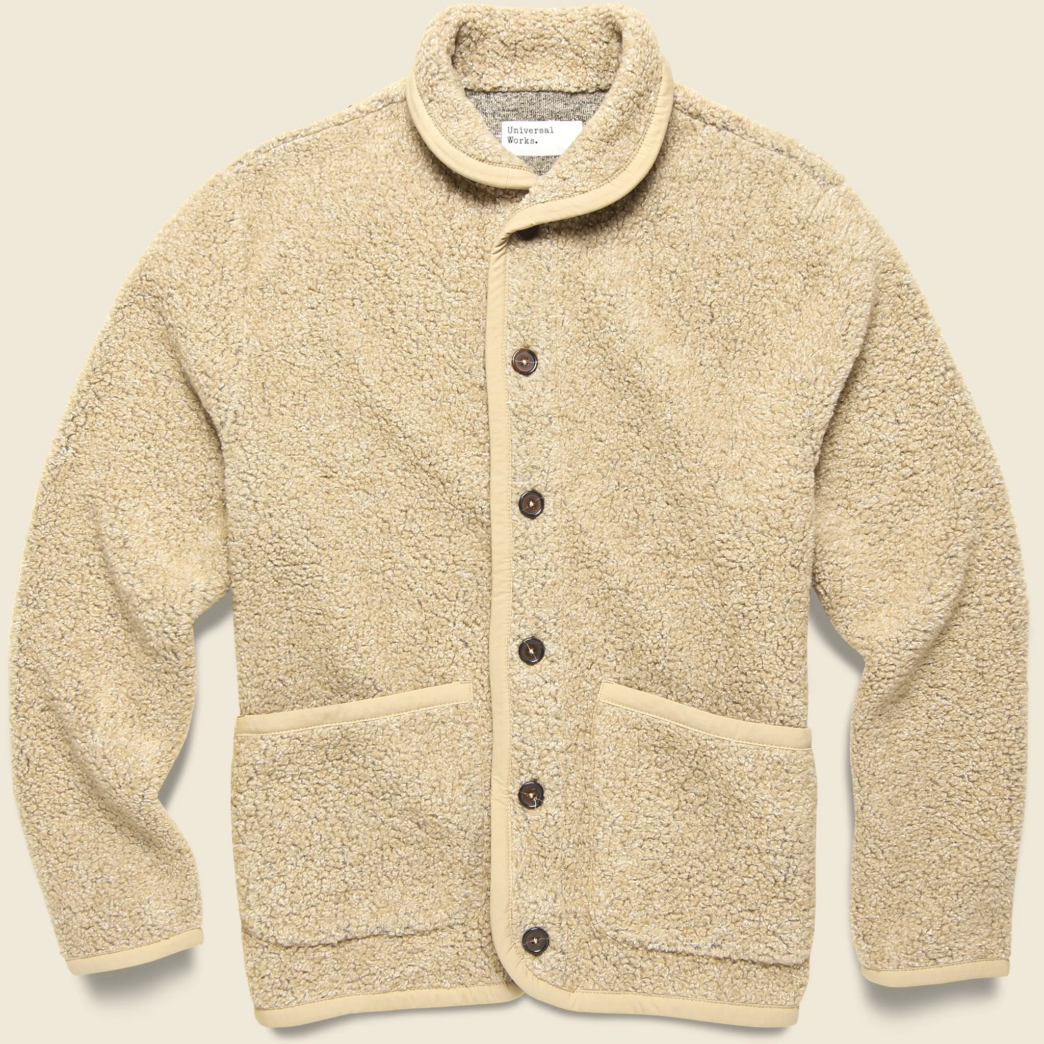 Lancaster Jacket - Stone Shakespeare Fleece