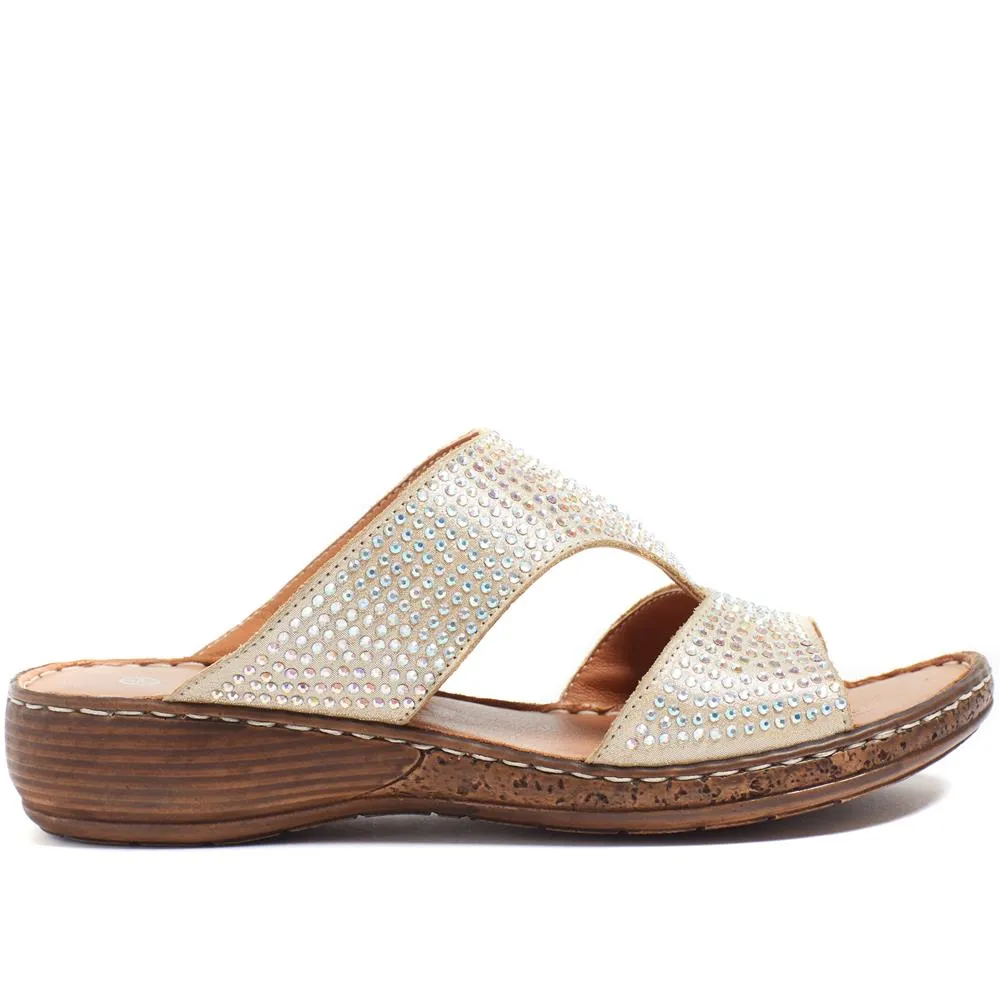 Leather Mule Sandals - LUCK37013 / 323 961